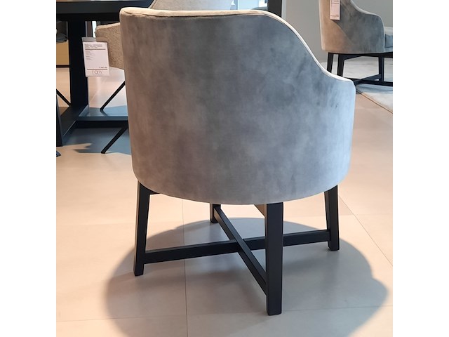 Fauteuil passepartout, lamos, zwart/velvet steel, draaibaar - afbeelding 5 van  7