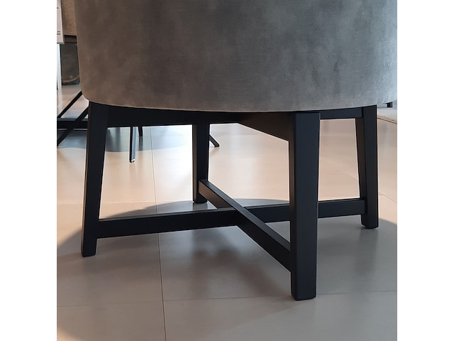 Fauteuil passepartout, lamos, zwart/velvet steel, draaibaar - afbeelding 6 van  7