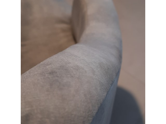 Fauteuil passepartout, lamos, zwart/velvet steel, draaibaar - afbeelding 7 van  7