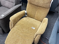 Fauteuil petra 3 motorig, okergeel geweven - afbeelding 2 van  5