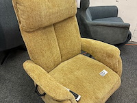Fauteuil petra 3 motorig, okergeel geweven - afbeelding 3 van  5