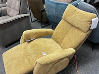 Fauteuil petra 3 motorig, okergeel geweven - afbeelding 5 van  5