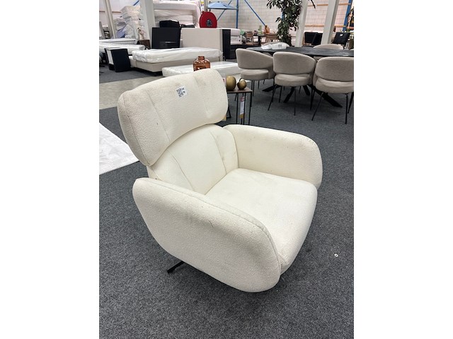 Fauteuil petra, geweven, crème - afbeelding 1 van  5