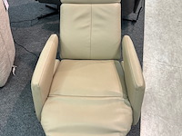 Fauteuil pim 3 motorig, leer taupe - afbeelding 3 van  5