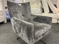 Fauteuil rick, geweven, antraciet - afbeelding 1 van  3