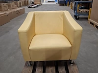 Fauteuil, roels, camel / beige