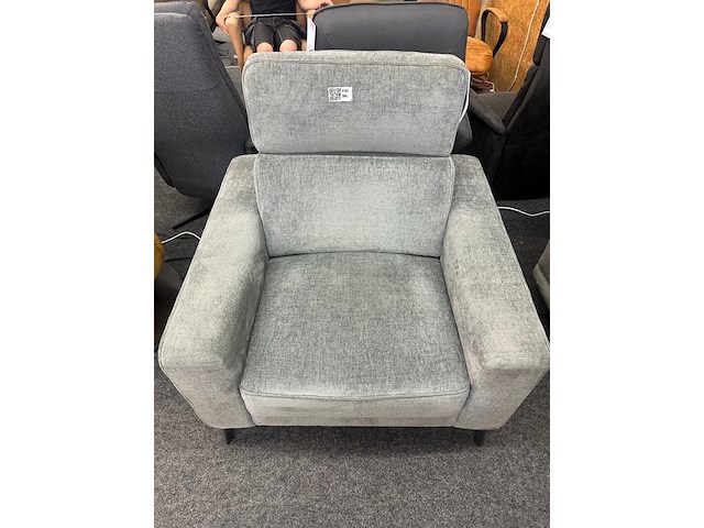 Fauteuil roselin, geweven, antraciet - afbeelding 1 van  4