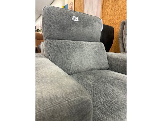 Fauteuil roselin, geweven, antraciet - afbeelding 3 van  4