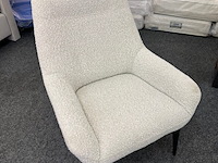 Fauteuil roxy, geweven, crème - afbeelding 1 van  4