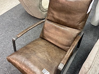 Fauteuil rutger, leer cognac