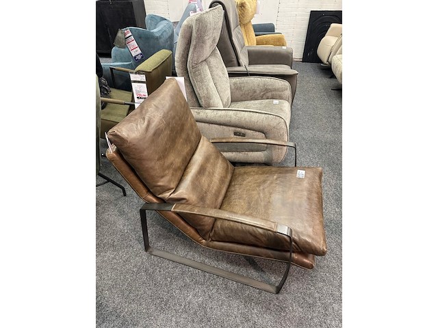 Fauteuil rutger, leer cognac - afbeelding 2 van  4