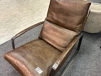 Fauteuil rutger, leer cognac - afbeelding 3 van  4