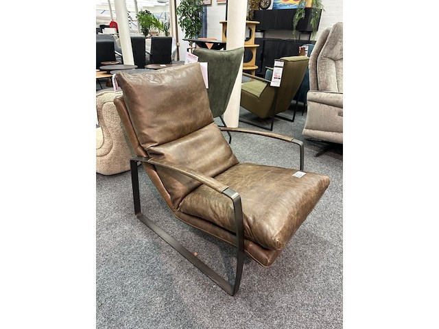 Fauteuil rutger, leer cognac - afbeelding 4 van  4