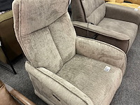 Fauteuil siem elektrisch, geweven taupe - afbeelding 2 van  7