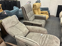 Fauteuil siem elektrisch, geweven taupe - afbeelding 3 van  7
