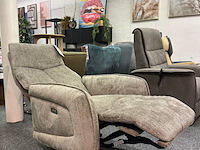 Fauteuil siem elektrisch, geweven taupe - afbeelding 5 van  7