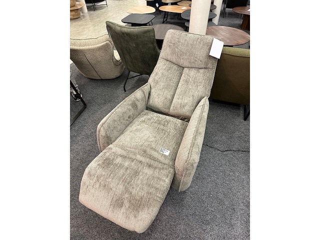 Fauteuil siem elektrisch, geweven taupe - afbeelding 6 van  7