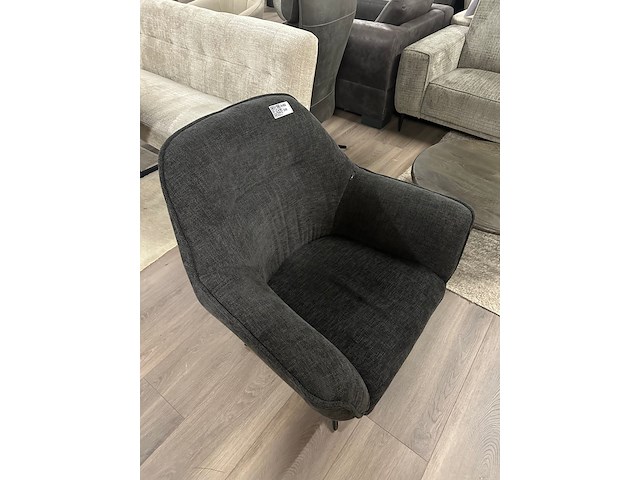 Fauteuil sil, geweven, antraciet - afbeelding 1 van  4