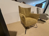 Fauteuil sitdesign, oker