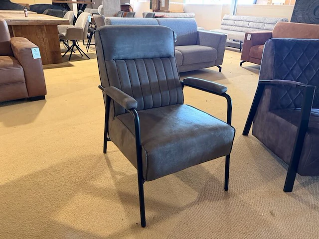 Fauteuil sitdesign, olive groen - afbeelding 3 van  6