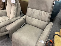 Fauteuil sta op elektrisch joep, microvezel taupe