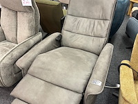Fauteuil sta op elektrisch joep, microvezel taupe - afbeelding 3 van  7