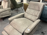 Fauteuil sta op elektrisch joep, microvezel taupe - afbeelding 5 van  7