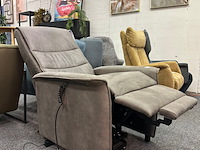 Fauteuil sta op elektrisch joep, microvezel taupe - afbeelding 7 van  7
