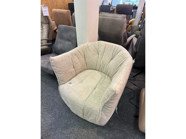 Fauteuil stan, geweven beige - afbeelding 1 van  6