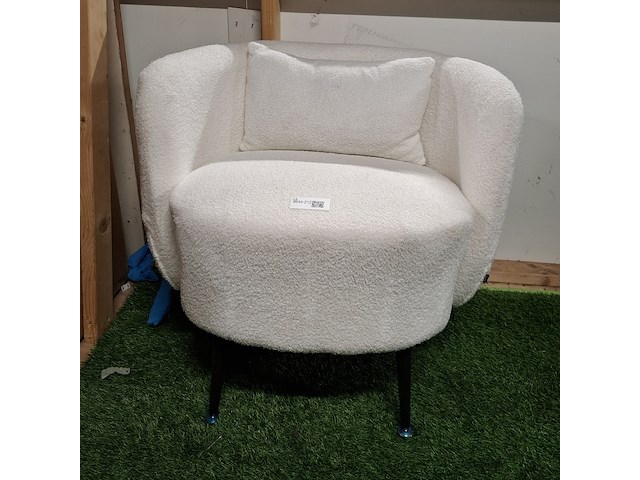 Fauteuil, teddy wit - afbeelding 2 van  4