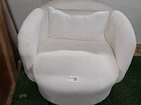 Fauteuil, teddy wit - afbeelding 3 van  4