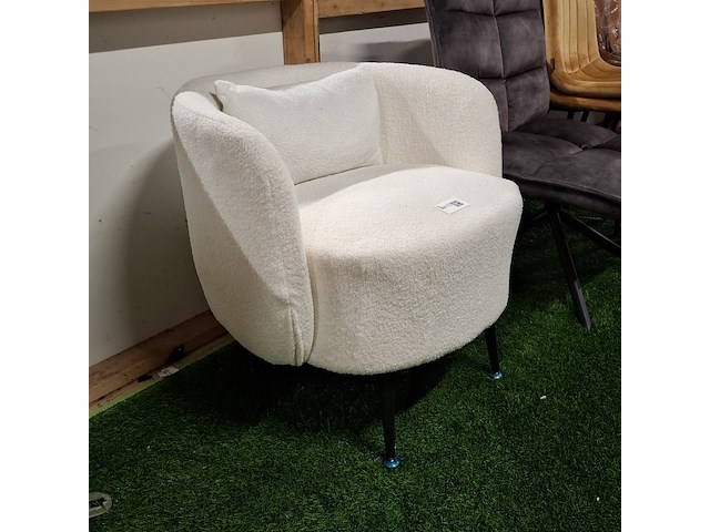 Fauteuil, teddy wit - afbeelding 4 van  4