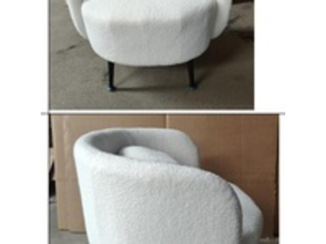 Fauteuil, teddy wit - afbeelding 1 van  2