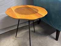 Fauteuil, turquoise, met bijzettafel - afbeelding 2 van  8