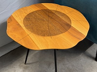 Fauteuil, turquoise, met bijzettafel - afbeelding 3 van  8