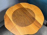 Fauteuil, turquoise, met bijzettafel - afbeelding 4 van  8