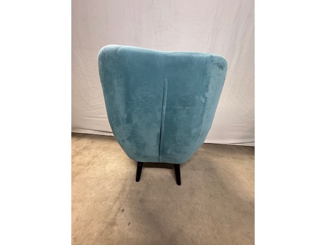 Fauteuil, turquoise, met bijzettafel - afbeelding 8 van  8