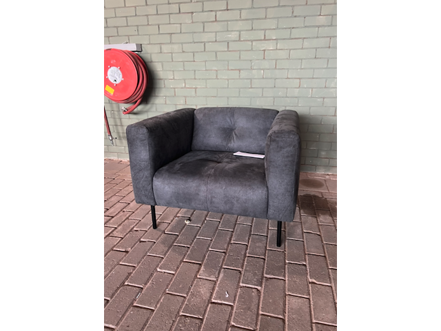 Fauteuil, vtwonen, skin, donkergrijs / antraciet - afbeelding 1 van  4