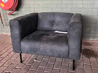 Fauteuil, vtwonen, skin, donkergrijs / antraciet - afbeelding 1 van  4