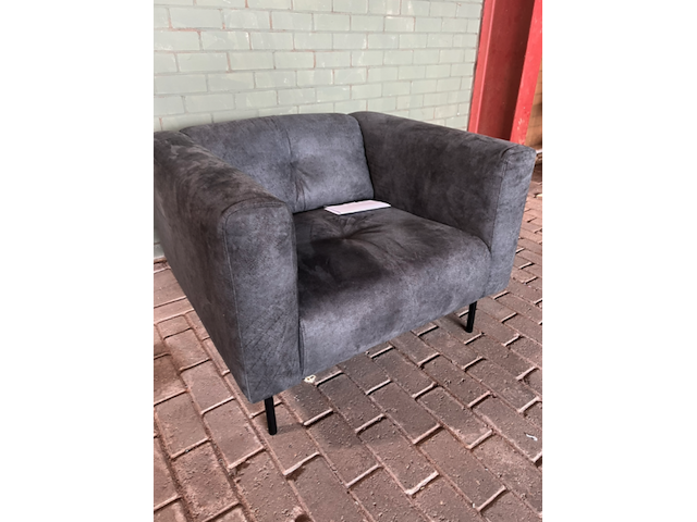 Fauteuil, vtwonen, skin, donkergrijs / antraciet - afbeelding 2 van  4