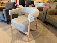 Fauteuil wit/grijs