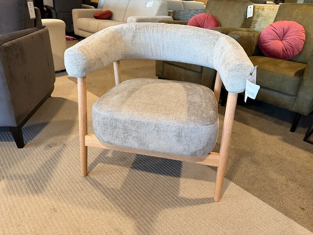Fauteuil wit/grijs - afbeelding 2 van  6