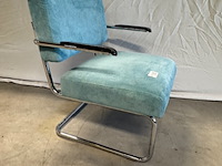 Fauteuil, zuiver, ridge rib, groen - afbeelding 2 van  4