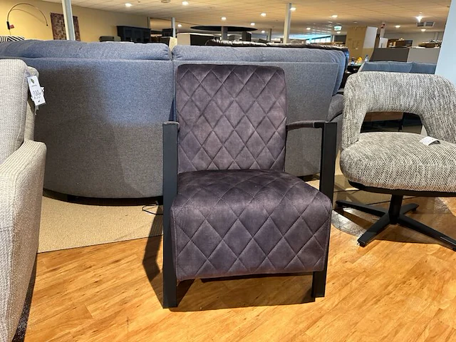 Fauteuil, zwart onderstel, antraciet - afbeelding 2 van  5