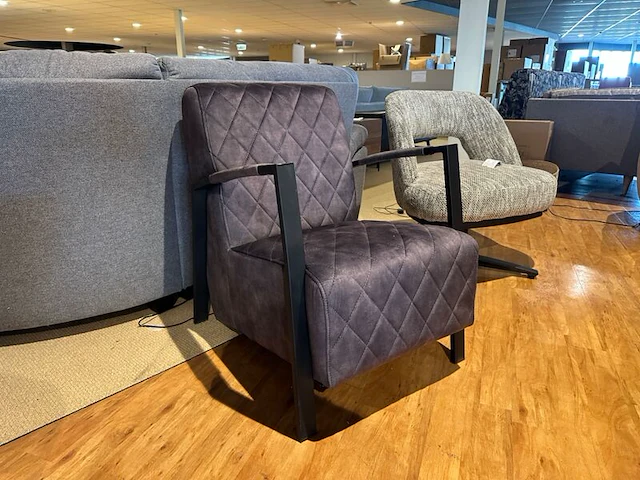 Fauteuil, zwart onderstel, antraciet - afbeelding 3 van  5