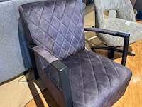 Fauteuil, zwart onderstel, antraciet - afbeelding 4 van  5