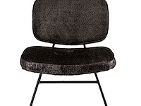 Fauteuil, zwart stof - afbeelding 1 van  6