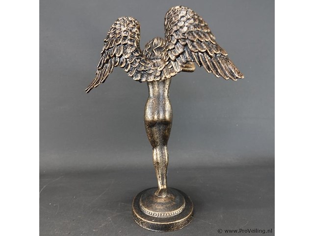 Faux bronzen beeld engel - afbeelding 4 van  5
