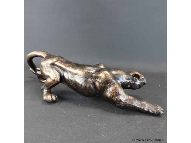 Faux bronzen jaguar - afbeelding 4 van  5