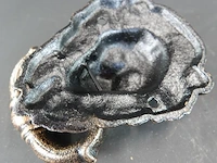 Faux bronzen leeuwenkop als deurklopper - afbeelding 5 van  5